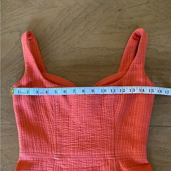 Milly of New York Orange Cotton Balconet Mini Dress - Picture 7 of 11